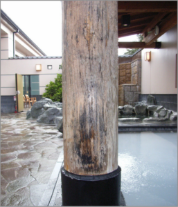 木化粧柱カビ取り
