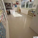 幼稚園の安全対策に！滑り止め効果抜群のフロアコーティング施工事例
