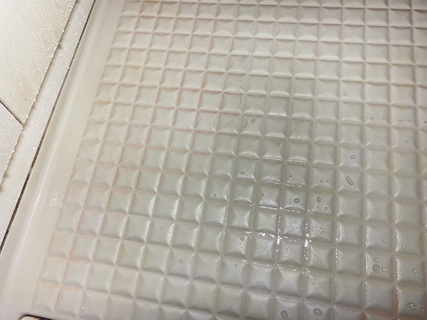 お風呂の床に広がるピンク汚れの原因と掃除方法、コーティングによる再発防止対策【愛知常滑店】