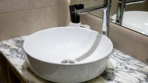 陶器・天然石を「シミ・黄ばみ」から守る！洗面台の「色彩保護」コーティング