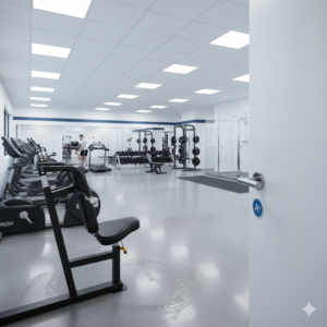 ジムの鏡コーティング