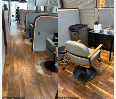 美容室の床、こんな悩みありませんか？傷と水に強いセラミックコーティングという選択