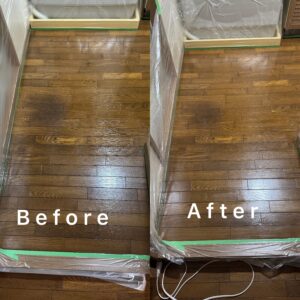 フローリング再生。貼り替えずに、もう一度きれいに