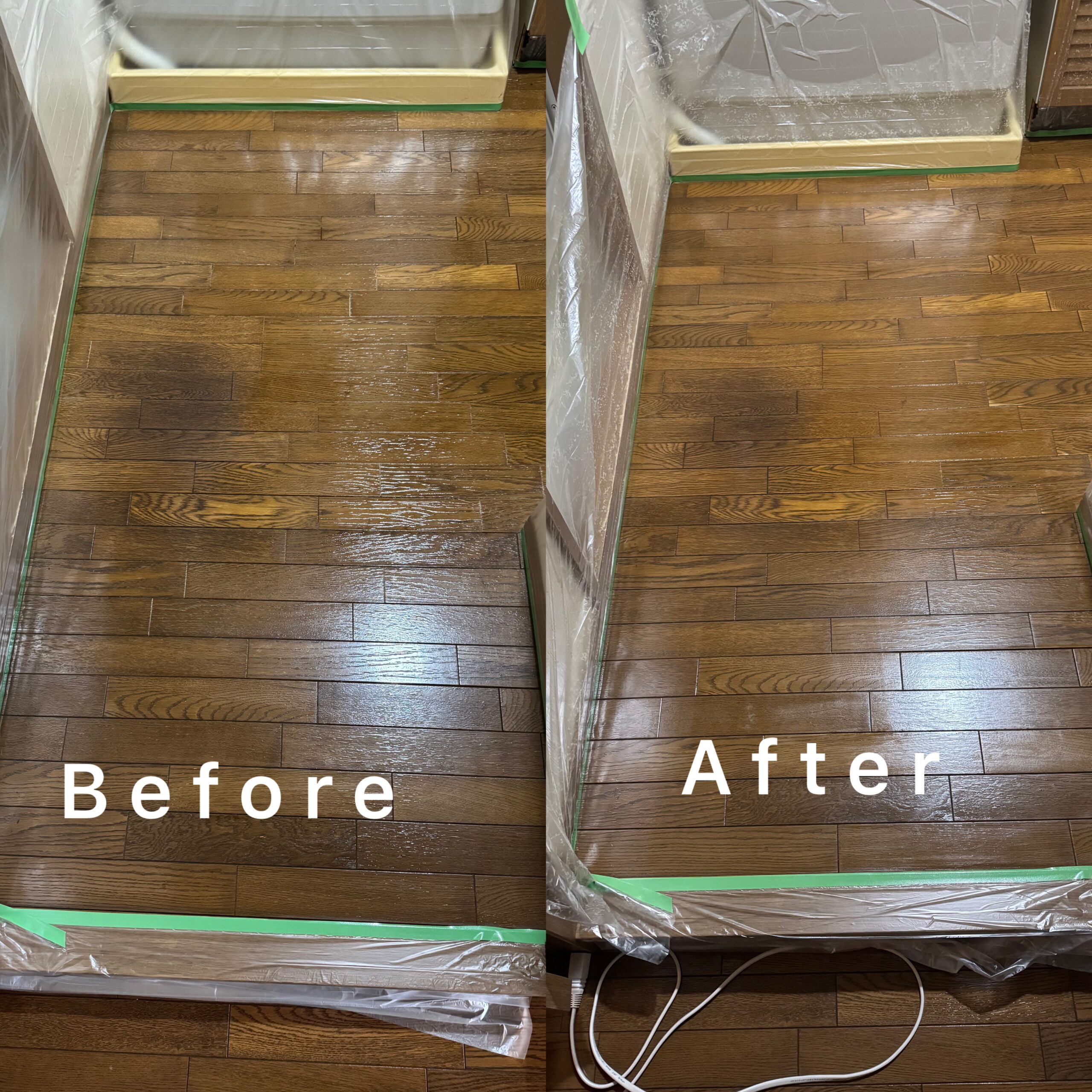 フローリング再生。貼り替えずに、もう一度きれいに