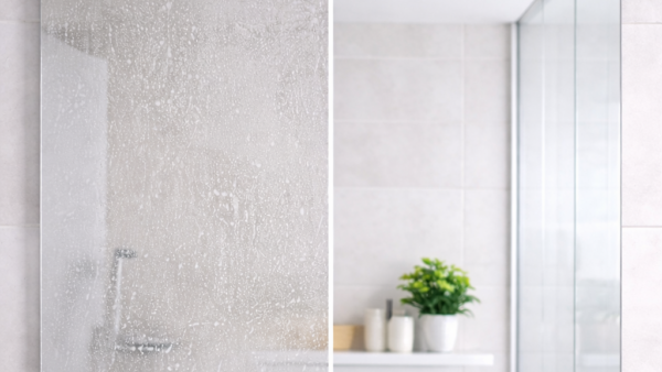 浴室ガラスの白い水垢が何をしても落ちない理由と掃除をラクにする対策【九州エリア】