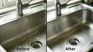 キッチン蛇口の根元の白い固まりは何?放置リスクと安全な落とし方