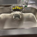 シンク水垢とキズは研磨で再生できます