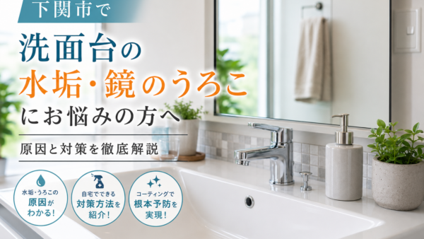 下関市で洗面台の水垢・鏡のうろこにお悩みの方へ｜原因と対策を徹底解説