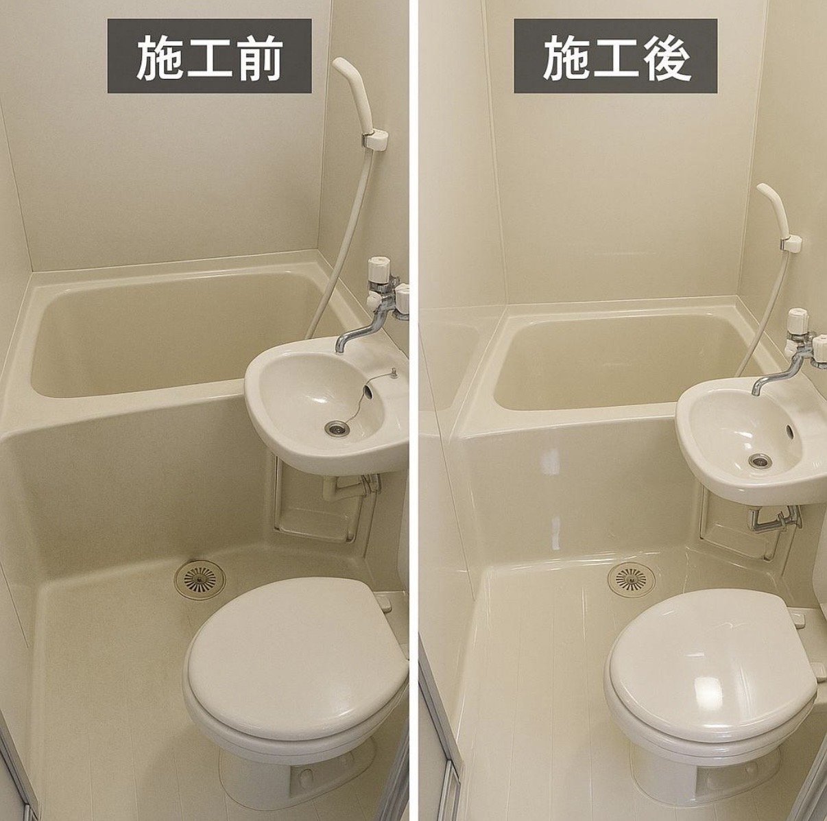 「掃除しても綺麗に見えない浴槽」その原因は表面劣化かもしれません